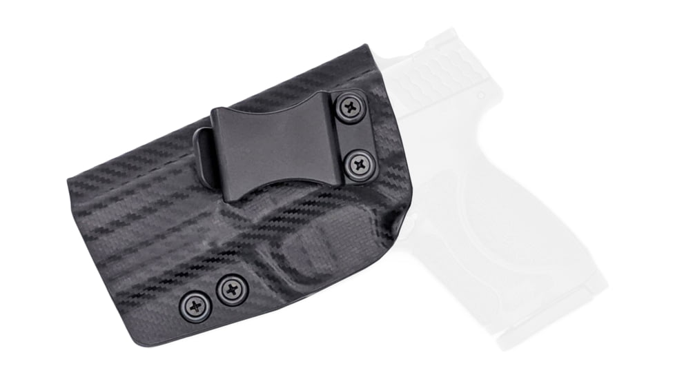 Rounded IWB KYDEX Holster, S&amp;W M&amp;P 4.25in, Left Hand, Carbon Fiber, SWN-MP425940-CF-LH-VAR