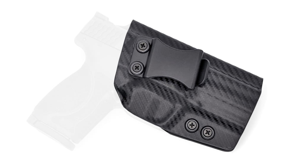 Rounded IWB KYDEX Holster, S&amp;W M&amp;P 9C/40C Compact Gen 1, Right Hand, Carbon Fiber, SWN-MP9C40C-CF-RH-VAR