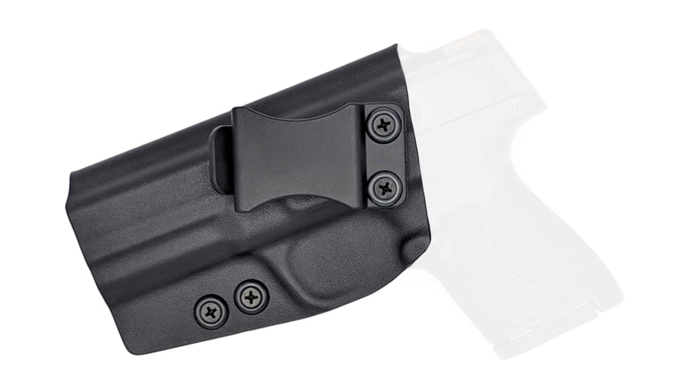 Rounded IWB KYDEX Holster, S&amp;W M&amp;P 9mm/40SW Shield M2.0 4in Barrel, Left Hand, Black, SWN-MPSHIELD40-BK-LH-VAR