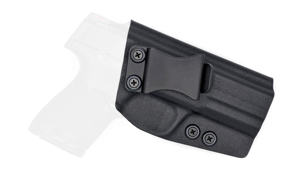 Rounded IWB KYDEX Holster, S&amp;W M&amp;P 9mm/40SW Shield M2.0 4in Barrel, Right Hand, Black, SWN-MPSHIELD40-BK-RH-VAR