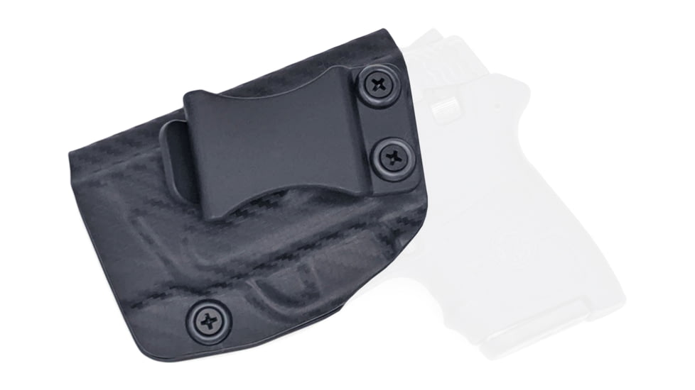 Rounded IWB KYDEX Holster, Smith &amp; Wesson M&amp;P 9/40 M2.0 3.6in Compact /Sub-Compact, Right Hand, Carbon Fiber, SWN-MP9v