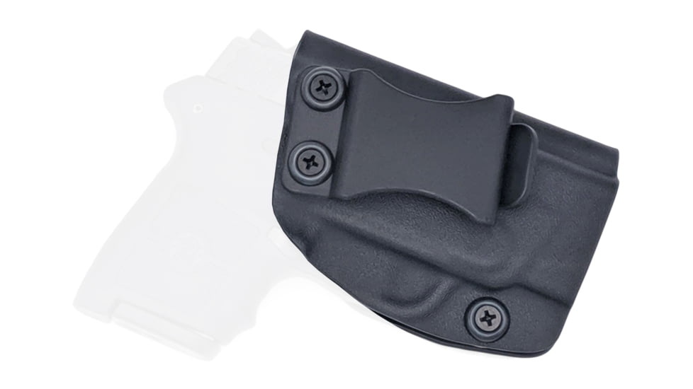 Rounded IWB KYDEX Holster, S&amp;W M&amp;P Bodyguard 380, Right Hand, Black, SWN-BG380L-BK-RH-VAR