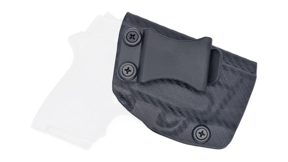 Rounded IWB KYDEX Holster, S&amp;W M&amp;P Bodyguard 380, Right Hand, Carbon Fiber, SWN-BG380L-CF-RH-VAR