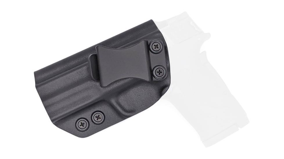 Rounded IWB KYDEX Holster, S&amp;W M&amp;P SHIELD 380 EZ, Left Hand, Black, SWN-MPSHIELD380EZ-BK-LH-VAR