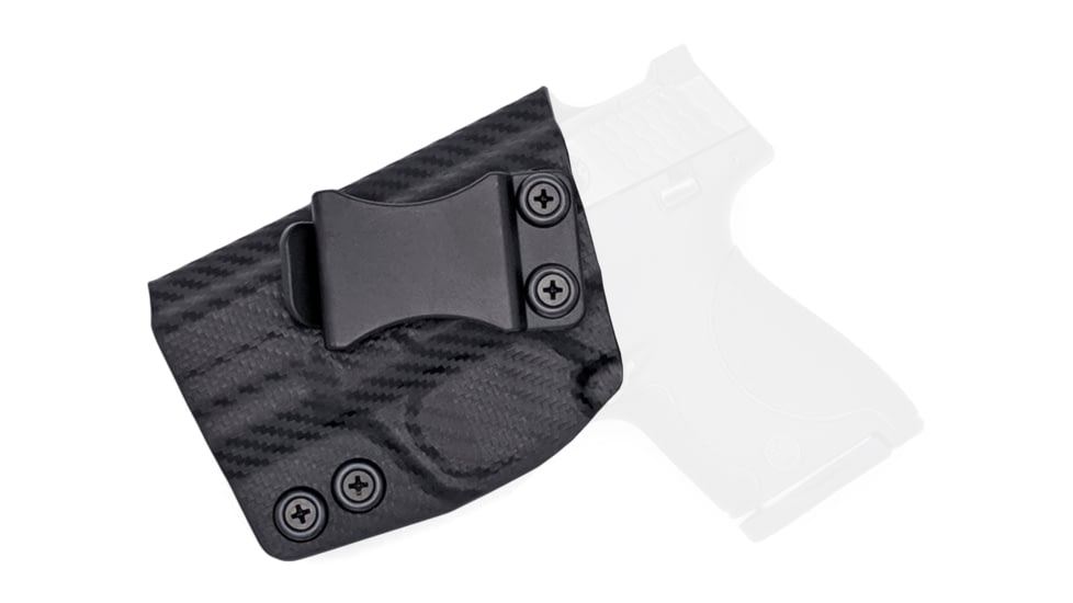 Rounded IWB KYDEX Holster, S&amp;W M&amp;P SHIELD 9mm/40SW, Left Hand, Carbon Fiber, SWN-MPSHIELD-CF-LH-VAR