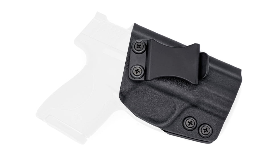 Rounded IWB KYDEX Holster, S&amp;W M&amp;P SHIELD 9mm/40SW, Right Hand, Black, SWN-MPSHIELD-BK-RH-VAR