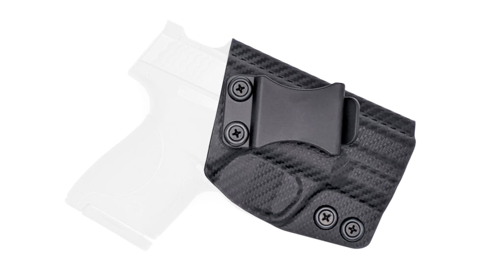 Rounded IWB KYDEX Holster, S&amp;W M&amp;P SHIELD 9mm/40SW, Right Hand, Carbon Fiber, SWN-MPSHIELD-CF-RH-VAR
