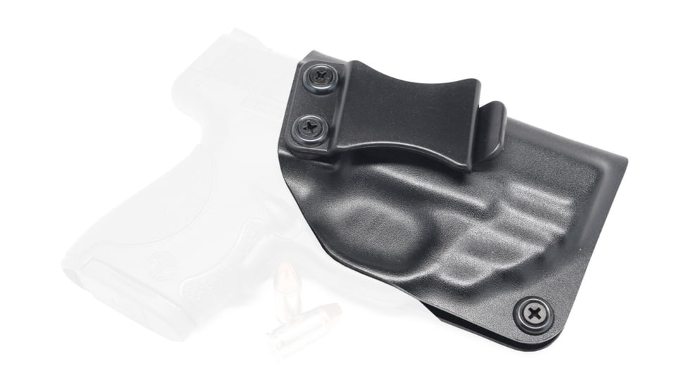 Rounded IWB KYDEX Holster, S&amp;W M&amp;P SHIELD 9MM/40SW w/RED Crimson Trace, LG-489, RH, Black, SWN-SHIELDCTC-BK-RH-VAR