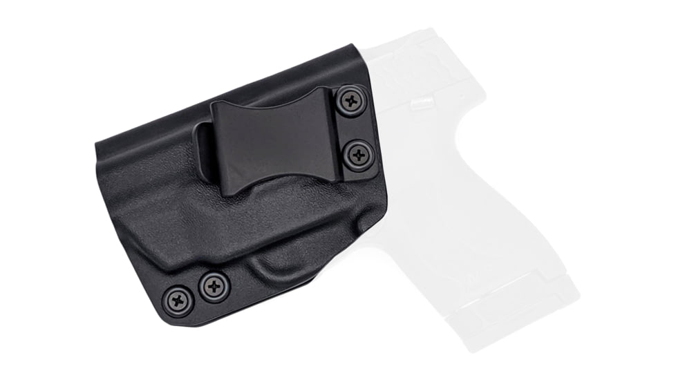 Rounded IWB KYDEX Holster, S&amp;W M&amp;P SHIELD M2.0 9mm/40SW w/Integ Crimson Trace Laser, LH, Black, SWN-MPSHIELDM2LSR-BK-LH-VAR