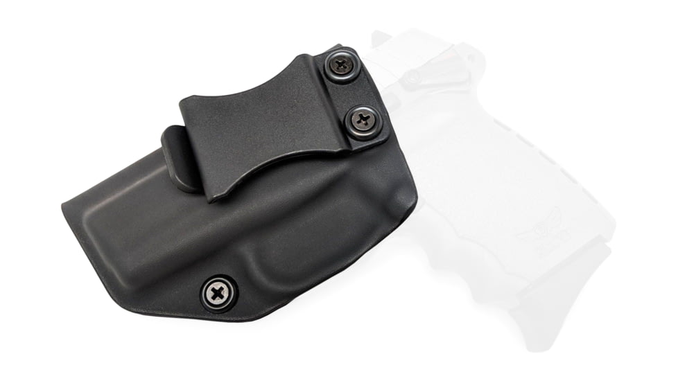 Rounded IWB KYDEX Holster, SCCY CPX-1/CPX-2, Left Hand, Black, SCY-CPX12-BK-LH-VAR