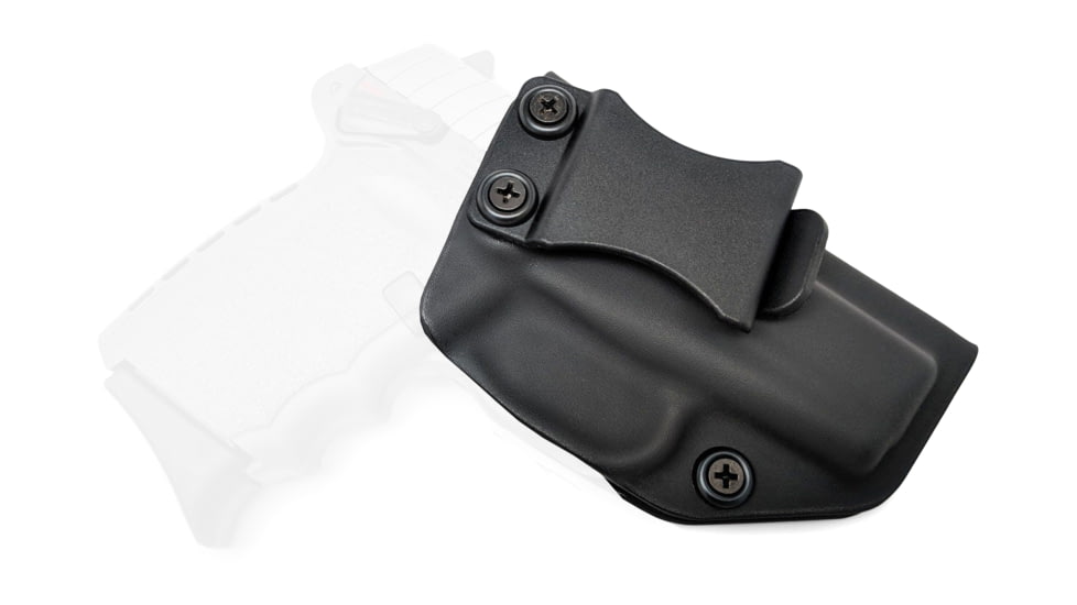 Rounded IWB KYDEX Holster, SCCY CPX-1/CPX-2, Right Hand, Black, SCY-CPX12-BK-RH-VAR