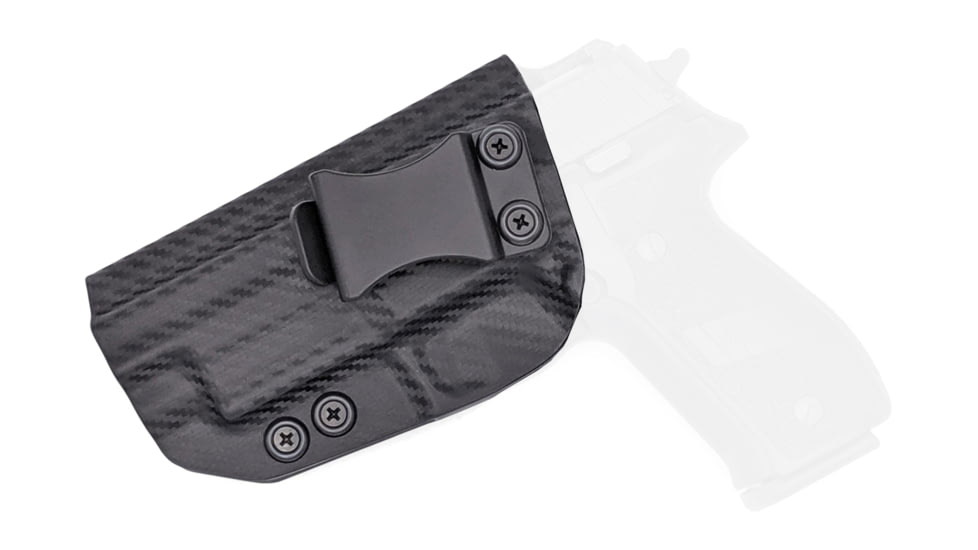 Rounded IWB KYDEX Holster, Sig Sauer P220 w/Rail, Left Hand, Carbon Fiber, SSR-P220WRL-CF-LH-VAR