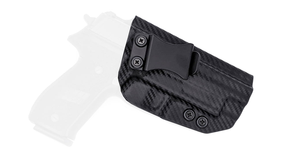 Rounded IWB KYDEX Holster, Sig Sauer P220 w/Rail, Right Hand, Carbon Fiber, SSR-P220WRL-CF-RH-VAR