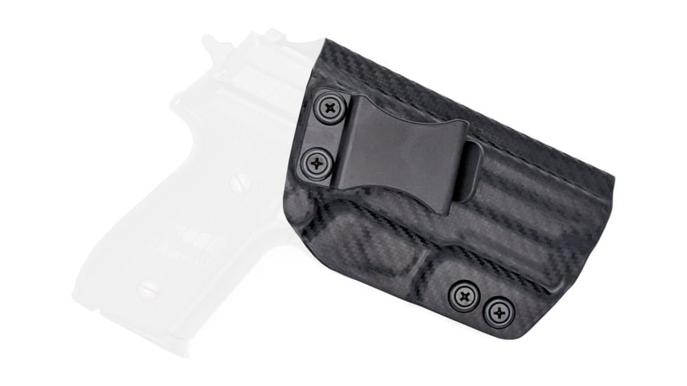Rounded IWB KYDEX Holster, Sig Sauer P229 w/Rail, Right Hand, Carbon Fiber, SSR-P229WRL-CF-RH-VAR
