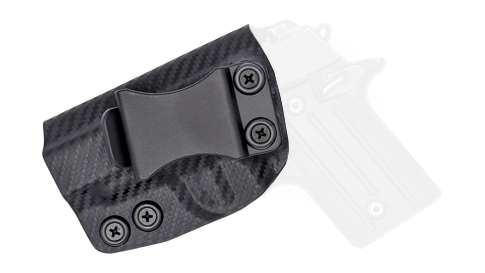 Rounded IWB KYDEX Holster, Sig Sauer P238, Left Hand, Carbon Fiber, SSR-P238-CF-LH-VAR