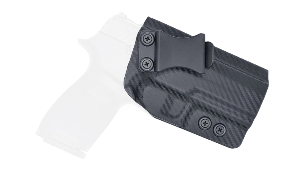Rounded IWB KYDEX Holster, Sig Sauer P320 Full Size, Right Hand, Carbon Fiber, SSR-P320FS-CF-RH-VAR