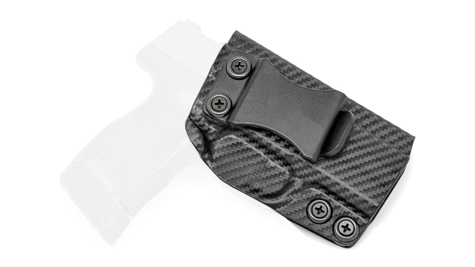 USED Rounded IWB KYDEX Holster, Sig Sauer P365, Right Hand, Carbon Fiber, SSR-P365-CF-RH-VAR, EDEMO1, Condition Parts Only/Salvage, Wrong Product