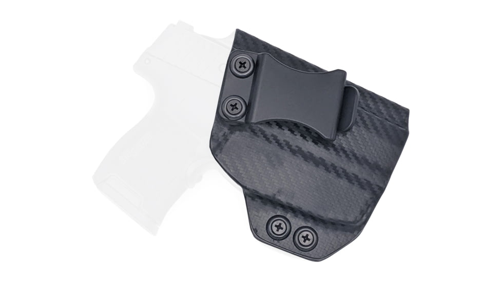 Rounded IWB KYDEX Holster, Sig Sauer P365 w/Foxtrot Laser, Right Hand, Carbon Fiber Black, SSR-P365FOX-CF-RH-VAR