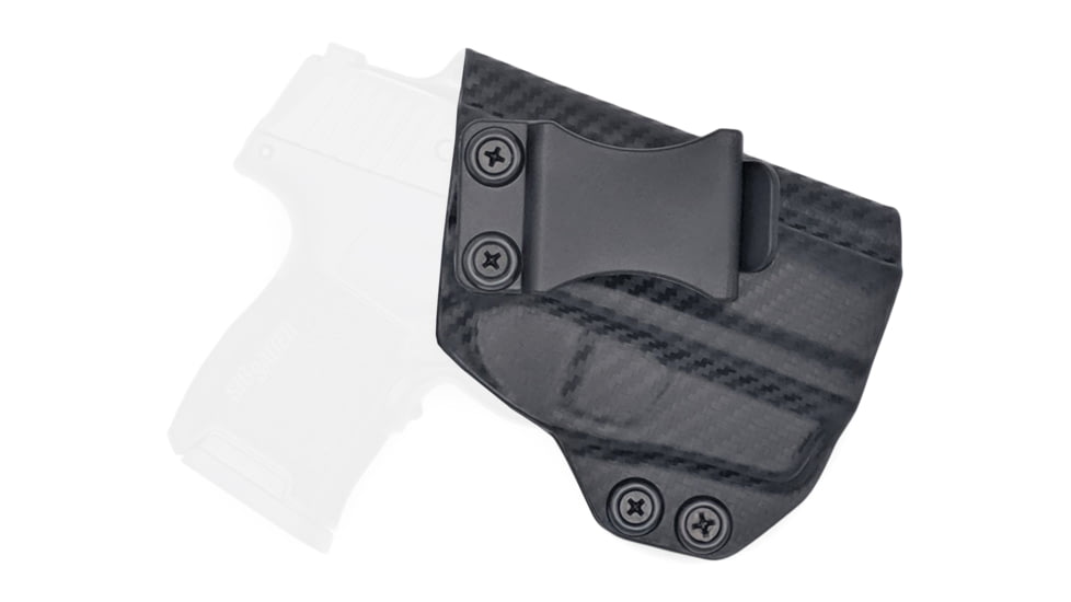 Rounded IWB KYDEX Holster, Sig Sauer P365 w/Lima Laser, Right Hand, Carbon Fiber, SSR-P365LIMA-CF-RH-VAR