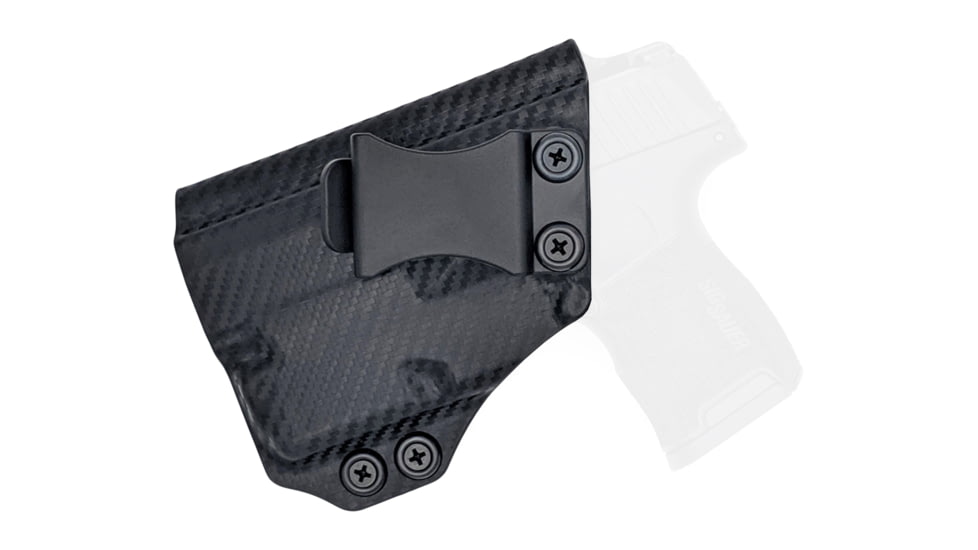 Rounded IWB KYDEX Holster, Sig Sauer P365 w/TLR-6, Left Hand, Carbon Fiber, SSR-P365TLR6-CF-LH-VAR