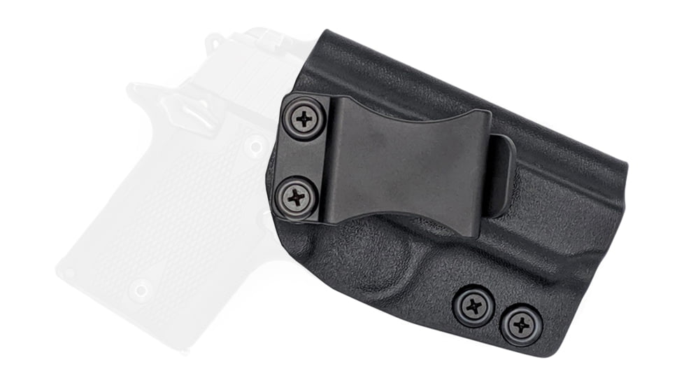 Rounded IWB KYDEX Holster, Sig Sauer P938, Right Hand, Black, SSR-P938-BK-RH-VAR