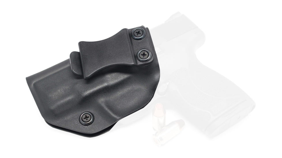 Rounded IWB KYDEX Holster, Smith &amp; Wesson M&amp;P SHIELD 45 ACP, Left Hand, Black, SWN-MPSHIELD45-BK-LH-VAR