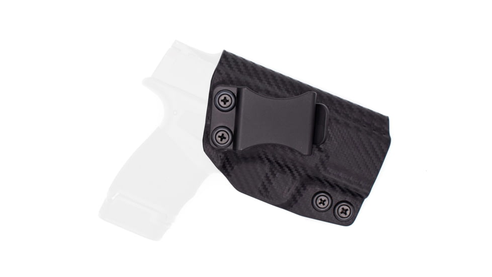 Rounded IWB KYDEX Holster, Springfield Hellcat, Right Hand, Carbon Fiber, SFA-HELLCAT-CF-RH-VAR