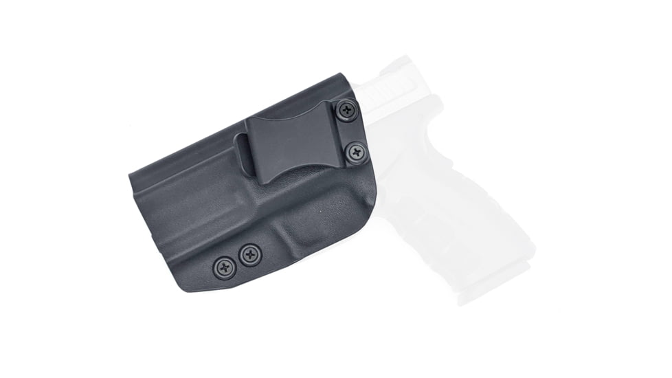 Rounded IWB KYDEX Holster, Springfield XD 4in Full Size Service Model, Gen1, Left Hand, Black, SFA-XD40FS-BK-LH-VAR