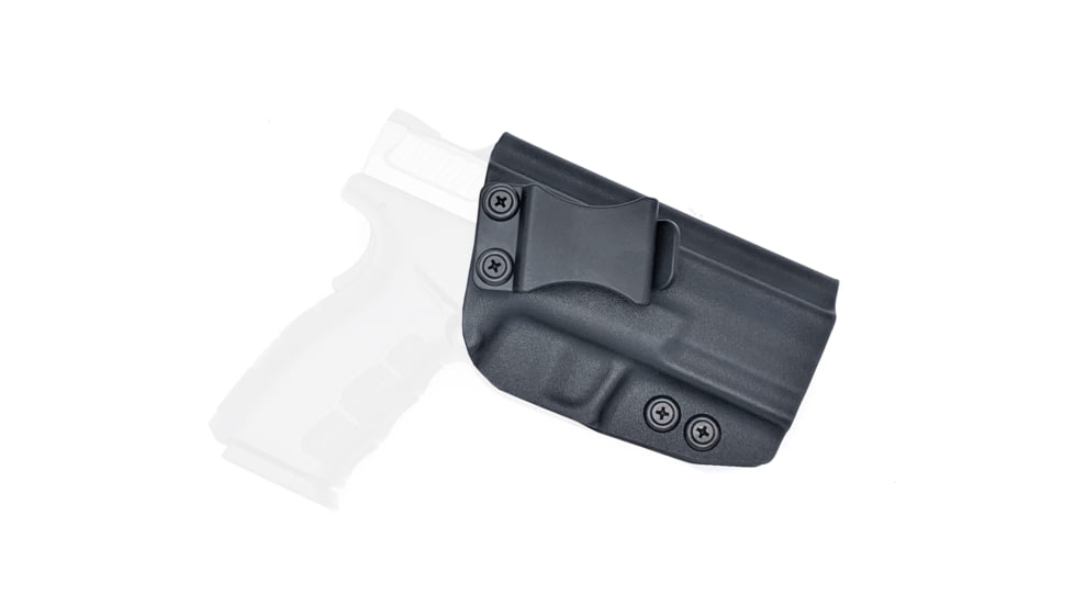 Rounded IWB KYDEX Holster, Springfield XD 4in Full Size Service Model, Gen1, Right Hand, Black, SFA-XD40FS-BK-RH-VAR