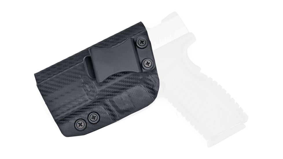 Rounded IWB KYDEX Holster, Springfield XD-M 5.25in, Left Hand, Carbon Fiber, SFA-XDM525-CF-LH-VAR