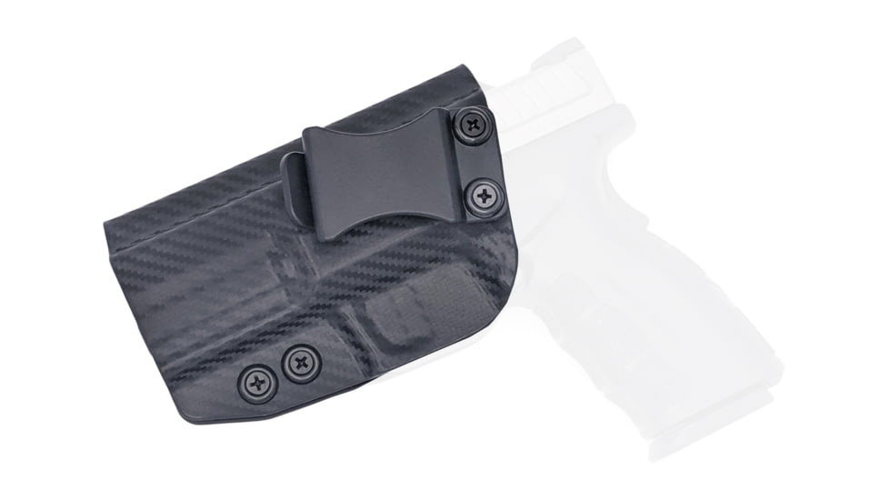 Rounded IWB KYDEX Holster, Springfield XD MOD.2 3in Sub-Compact, Left Hand, Carbon Fiber Black, SFA-XDMOD2-CF-LH-VAR
