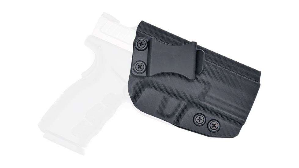 Rounded IWB KYDEX Holster, Springfield XD MOD.2 4in Full Size Service Model, Right Hand, Carbon Fiber Black, SFA-XDMOD2FS-CF-RH-VAR