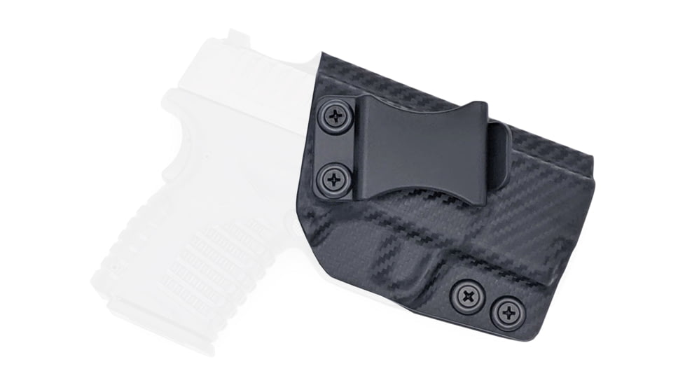 Rounded IWB KYDEX Holster, Springfield XD-S 3.3in, Right Hand, Carbon Fiber, SFA-XDS33-CF-RH-VAR