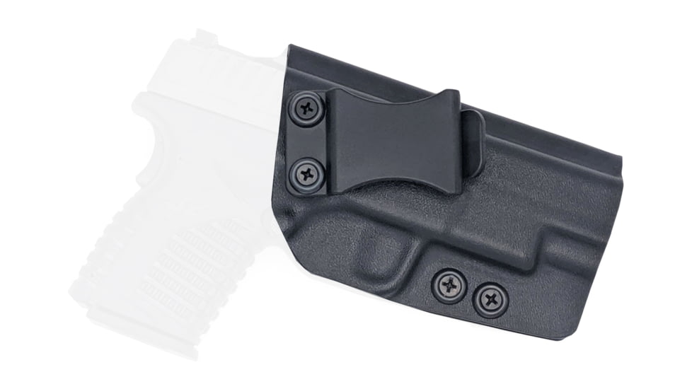 Rounded IWB KYDEX Holster, Springfield XD-S 4.0in, Right Hand, Black, SFA-XDS40-BK-RH-VAR