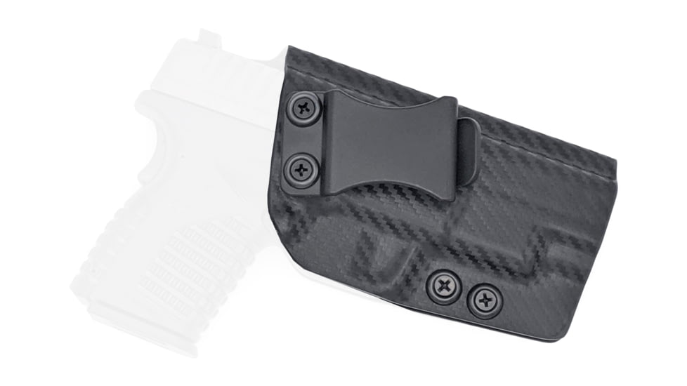 Rounded IWB KYDEX Holster, Springfield XD-S 4.0in, Right Hand, Carbon Fiber, SFA-XDS40-CF-RH-VAR