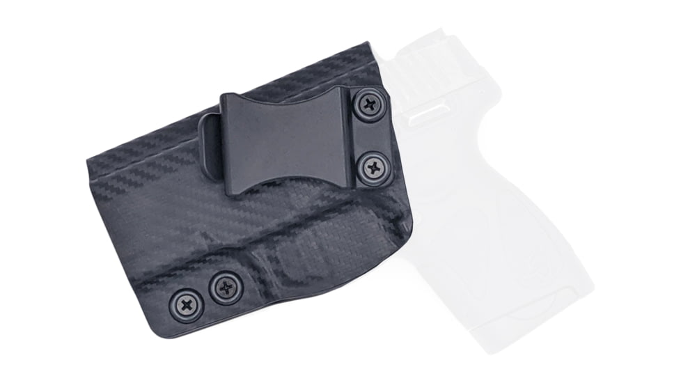 Rounded IWB KYDEX Holster, Taurus G2S, Left Hand, Carbon Fiber Black, TRS-G2S-CF-LH-VAR