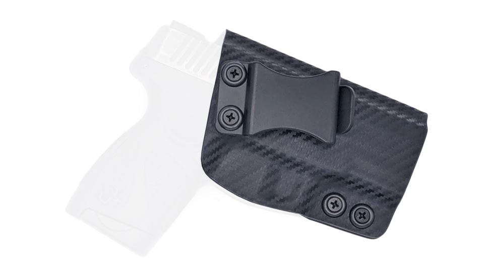 Rounded IWB KYDEX Holster, Taurus G2S, Right Hand, Carbon Fiber Black, TRS-G2S-CF-RH-VAR