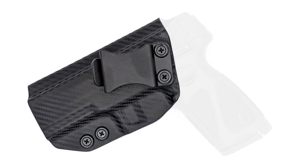 Rounded IWB KYDEX Holster, Taurus G3, Left Hand, Carbon Fiber, TRS-G3-CF-LH-VAR