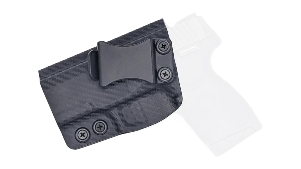 Rounded IWB KYDEX Holster, Taurus PT111/PT140 Millennium G2/G2C, Left Hand, Carbon Fiber, TRS-111G2-CF-LH-VAR