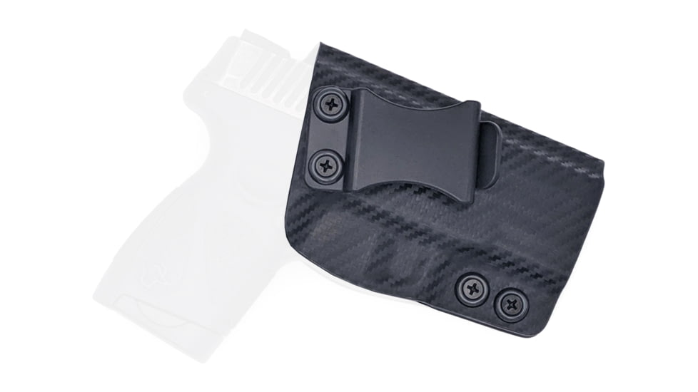 Rounded IWB KYDEX Holster, Taurus PT111/PT140 Millennium G2/G2C, Right Hand, Carbon Fiber, TRS-111G2-CF-RH-VAR