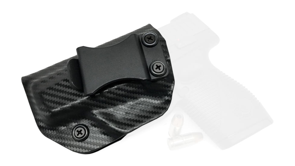 Rounded IWB KYDEX Holster, Taurus PT709/PT740 Slim, Left Hand, Carbon Fiber, TRS-PT709S-CF-LH