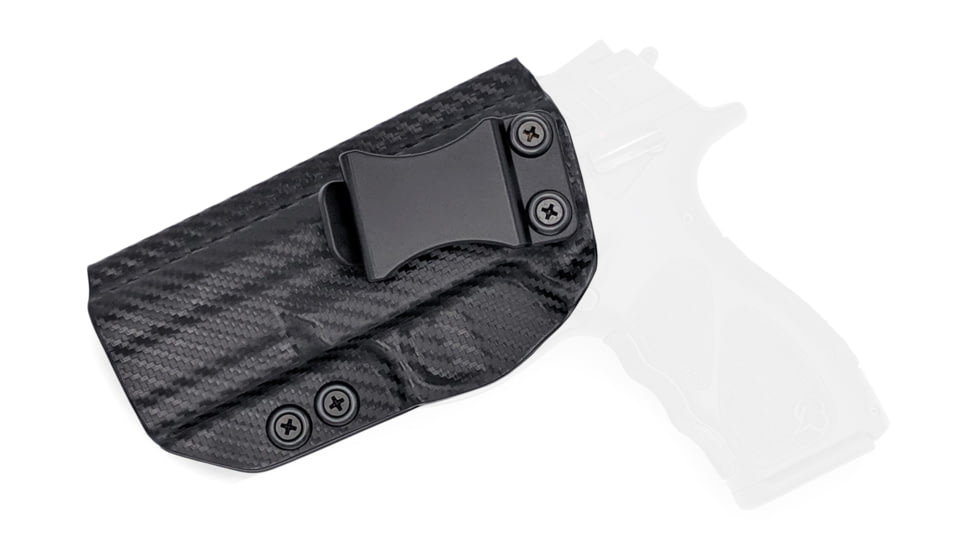 Rounded IWB KYDEX Holster, Taurus TH9/TH40 Full Size, Left Hand, Carbon Fiber, TRS-TH9TH40-CF-LH-VAR