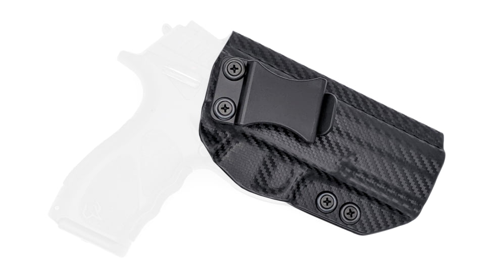 Rounded IWB KYDEX Holster, Taurus TH9/TH40 Full Size, Right Hand, Carbon Fiber, TRS-TH9TH40-CF-RH-VAR