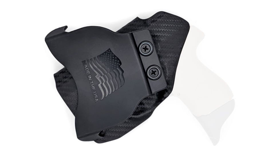 Rounded OWB KYDEX Paddle Holster, Beretta Pico, Right Hand, Carbon Fiber Black, BTA-PICO-CF-RH-OWBPDL