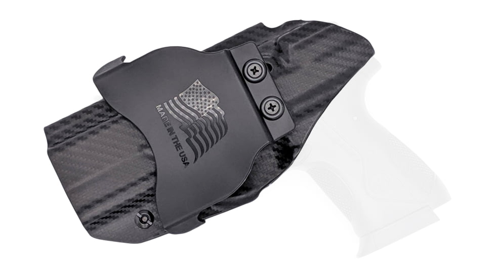 Rounded OWB KYDEX Paddle Holster, Beretta PX4 Storm Compact 9/40, RH, Carbon Fiber Black, BTA-PX4CMPCT-CF-RH-OWBPDL