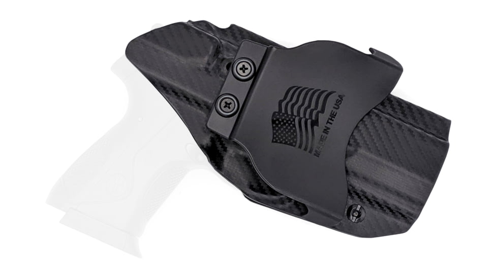 Rounded OWB KYDEX Paddle Holster, Beretta PX4 Storm Sub-Compact, Left Hand, Carbon Fiber Black, BTA-PX4SUB-CF-LH-OWBPDL