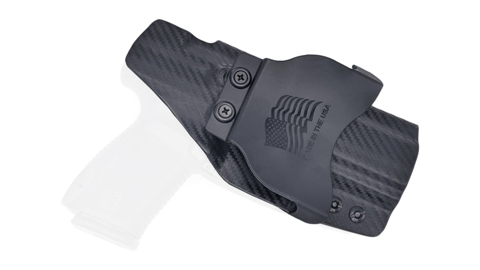 Rounded OWB KYDEX Paddle Holster, Canik TP9SA, Left Hand, Carbon Fiber Black, CNK-TP9SA-CF-LH-OWBPDL