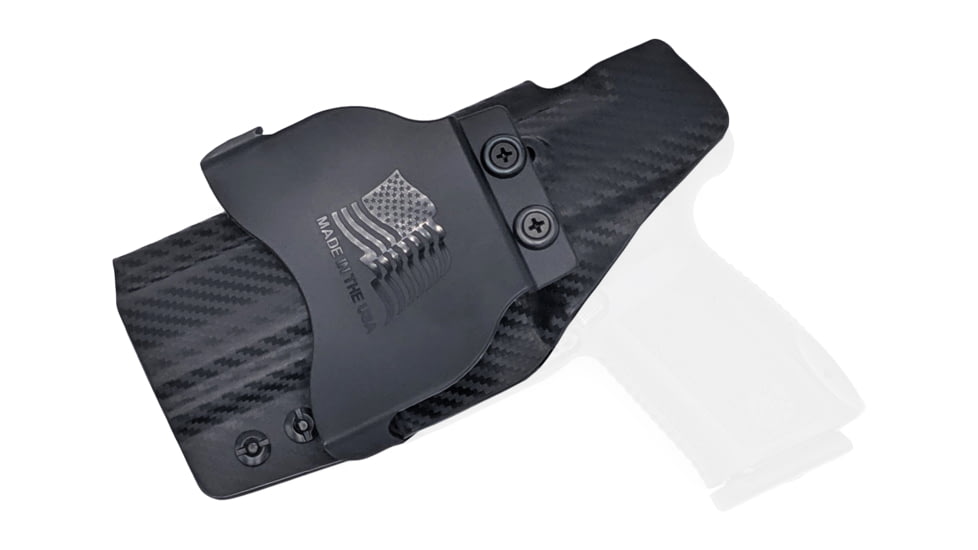 Rounded OWB KYDEX Paddle Holster, Canik TP9SA, Right Hand, Carbon Fiber Black, CNK-TP9SA-CF-RH-OWBPDL