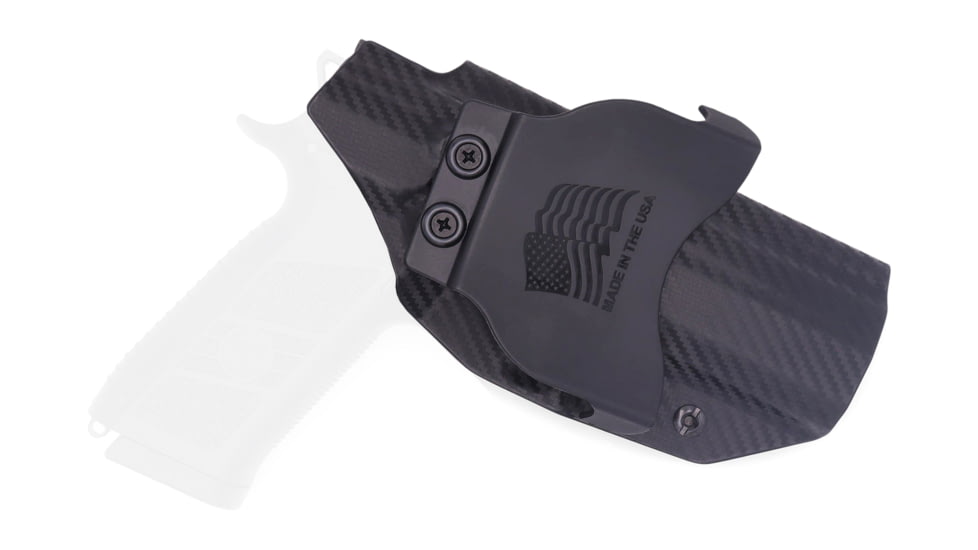 Rounded OWB KYDEX Paddle Holster, CZ P-09, Left Hand, Carbon Fiber, CZU-P09-CF-LH-OWBPDL