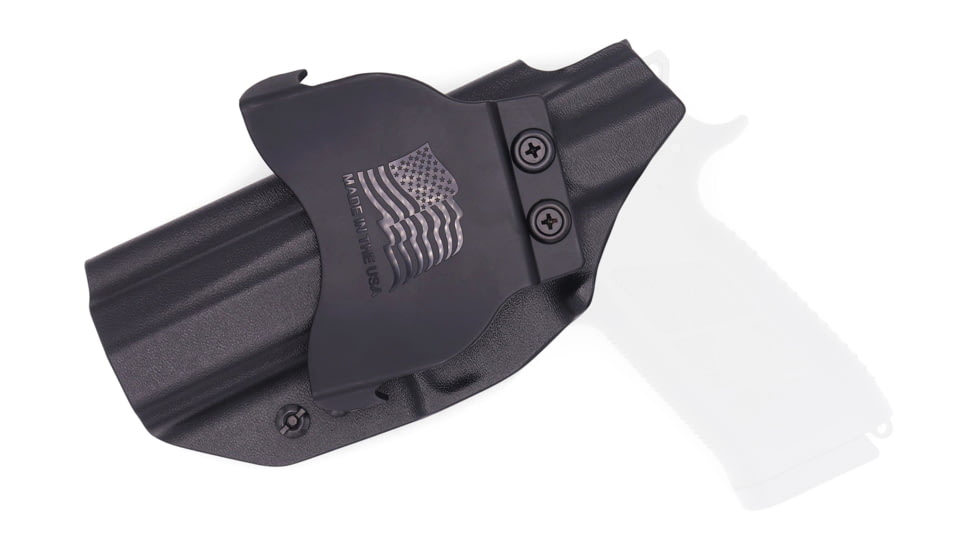 Rounded OWB KYDEX Paddle Holster, CZ P-09, Right Hand, Black, CZU-P09-BK-RH-OWBPDL